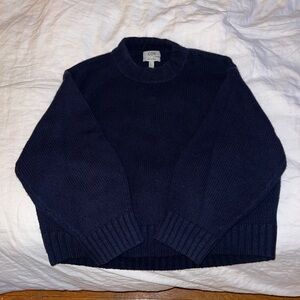 COS cashmere navy sweater